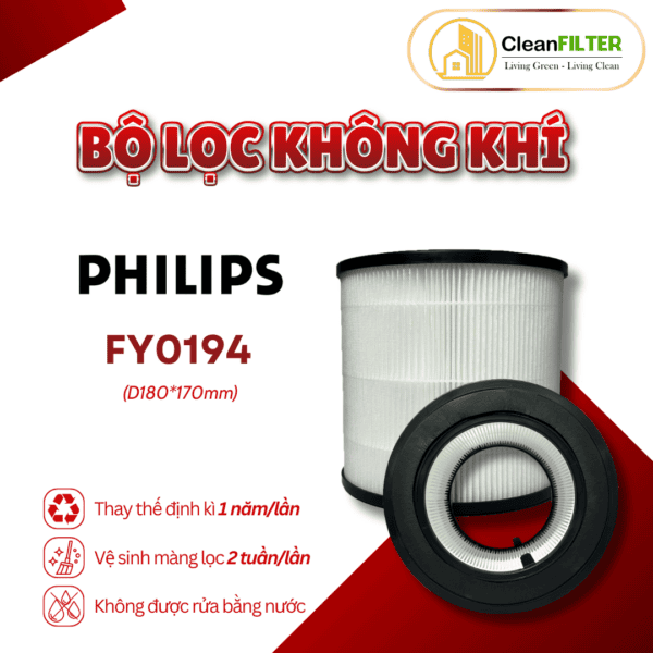 Lõi Lọc Không Khí Philips: FY0194, AC0810, AC0819, AC0820, AC0830, AC0850, FY0293... màng lọc Hepa - Hình ảnh 2