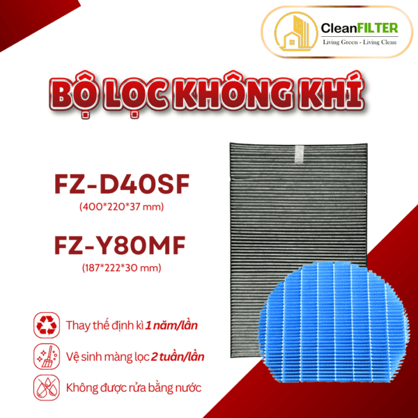 Màng lọc không khí Sharp: KC-D50, E50, H50, G50, F50, 50TH, N50, L50, D40, E40, F40,H40,G40,M501,R50 - Hình ảnh 8