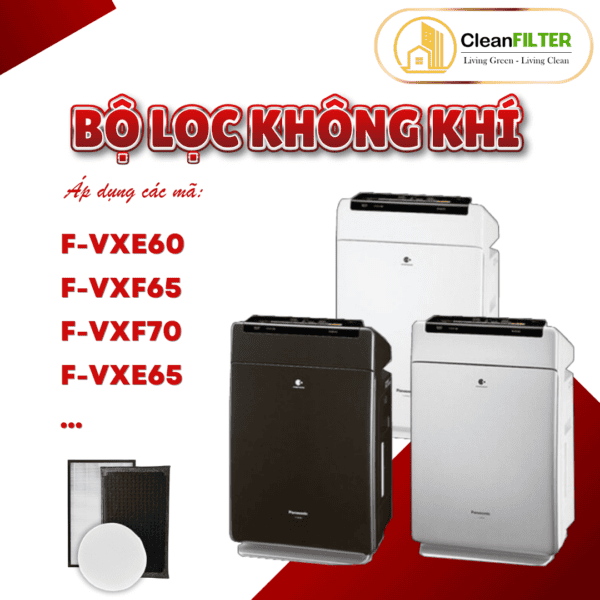 Màng lọc không khí Panasonic: F- VXG65, VXF65, VXE60, VXF70-N, VXG60,.. Màng lọc Hepa, màng lọc than - Hình ảnh 2