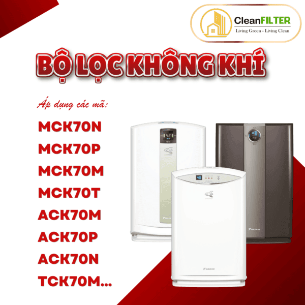 Màng lọc không khí Daikin: ACK70M, ACK70P, ACK70N, TCK70M, MCK70N, MCK70P, MCK70M, MCK70S, MCK70R,..