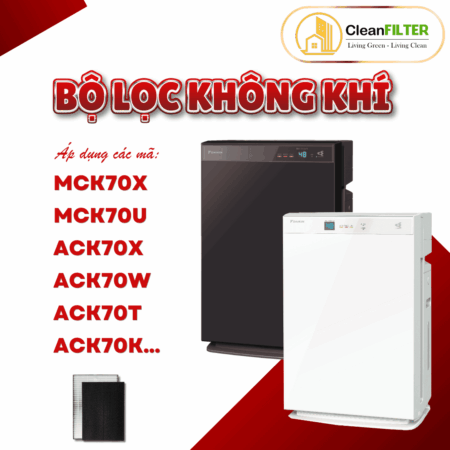 Màng lọc không khí Daikin hộp: MCK70X, MCK70U, ACK70X, ACK70W, ACK70T, ACK70V, ACK70U, ACK70K,...