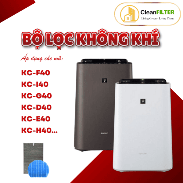 Màng lọc không khí Sharp: KC-D50, E50, H50, G50, F50, 50TH, N50, L50, D40, E40, F40,H40,G40,M501,R50