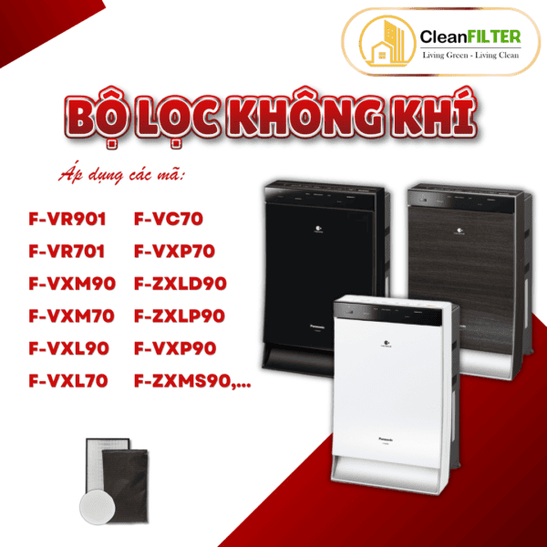 Màng lọc không khí Panasonic: F–VR901, VR701, VXM90, VXM70, VC70XM, VXL90, VXL70, VC70XL, VC70XU... - Hình ảnh 3