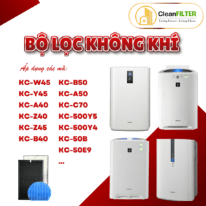 Màng lọc không khí Sharp: KC-W45, Y45, A40, Z40, Z45, B40, 40P1, B50, A50, C70, 500Y5, 50B,50E9,...