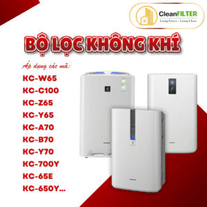 Màng lọc không khí Sharp: KC-Y65, C100, Z65, W65, A70, B70, Y70, KC-700Y, KC-65E, KC-650Y...