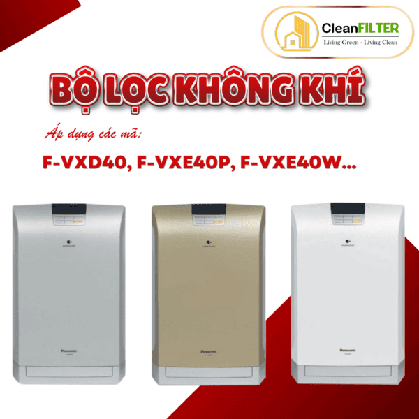 Màng lọc không khí Panasonic: F-VXD40 ,F-VXE40P, F-VXE40W,... Màng lọc Hepa, màng lọc than - Hình ảnh 2