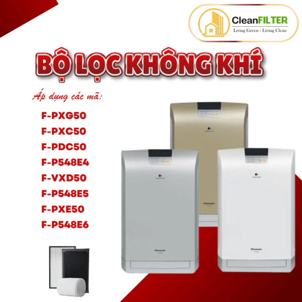 Màng lọc không khí Panasonic: F-PXG50, F-PXC50, F-PDC50, F-P548E4, F-VXD50, F-P548E5, F-PXE50,... - Hình ảnh 2