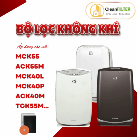 Màng lọc không khí Daikin Trứng: MCK55, TCK55, ACK55, MCK40, ACK40, TCK40,... Màng lọc Hepa