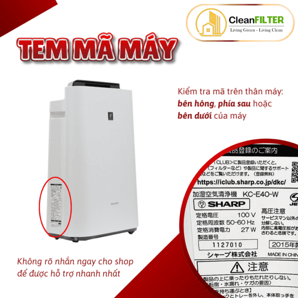 Màng lọc không khí Sharp: KC-D50, E50, H50, G50, F50, 50TH, N50, L50, D40, E40, F40,H40,G40,M501,R50 - Hình ảnh 2