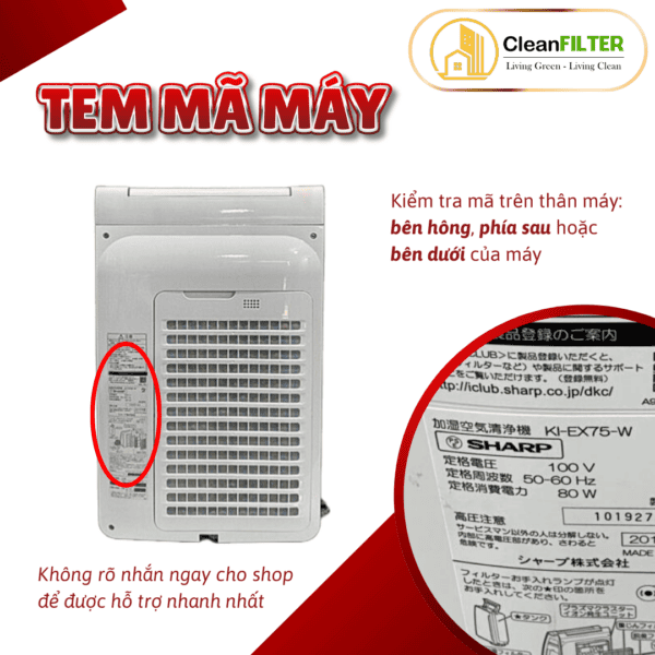 Màng lọc không khí Sharp: KI-EX75, KI-DX75, KI-FX75, KI-GX75, KI-LX75.. Màng lọc Hepa, màng lọc than - Hình ảnh 9