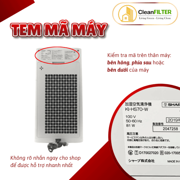 Màng lọc không khí Sharp: KI-GS70, KI-HS70, KI-JS70, KI-LS70, KI-S70E4 KI-S70Y9,... màng lọc Hepa - Hình ảnh 9