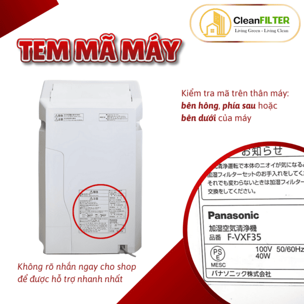 Màng lọc không khí Panasonic: F-PXF35, F-PXG35, F-PXM35A, F-VXF35, F-VXG35, F-VXH35, F-PXL45,... - Hình ảnh 10