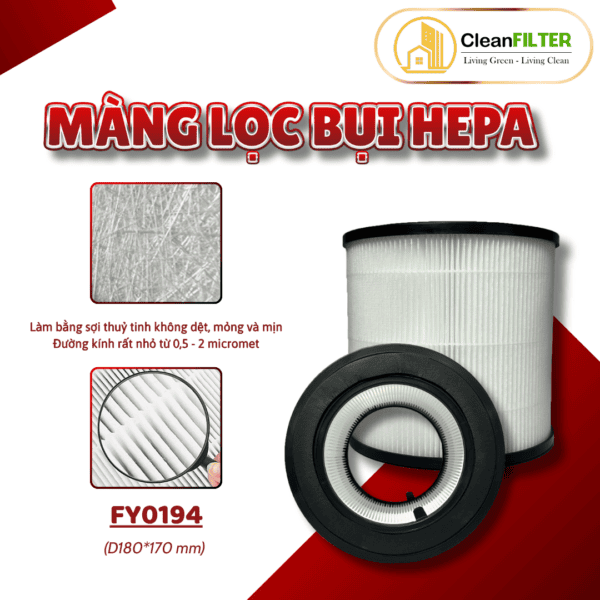 Lõi Lọc Không Khí Philips: FY0194, AC0810, AC0819, AC0820, AC0830, AC0850, FY0293... màng lọc Hepa - Hình ảnh 4