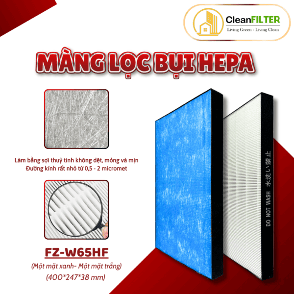 Màng lọc không khí Sharp: KC-Y65, C100, Z65, W65, A70, B70, Y70, KC-700Y, KC-65E, KC-650Y... - Hình ảnh 8
