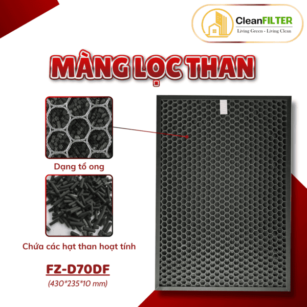 Màng lọc không khí Sharp: KC-D70,KC-E70,KC-F70,KC-G70,KC-Y70,KC-700Y,KC-70E,KC70TH,...màng lọc Hepa - Hình ảnh 6