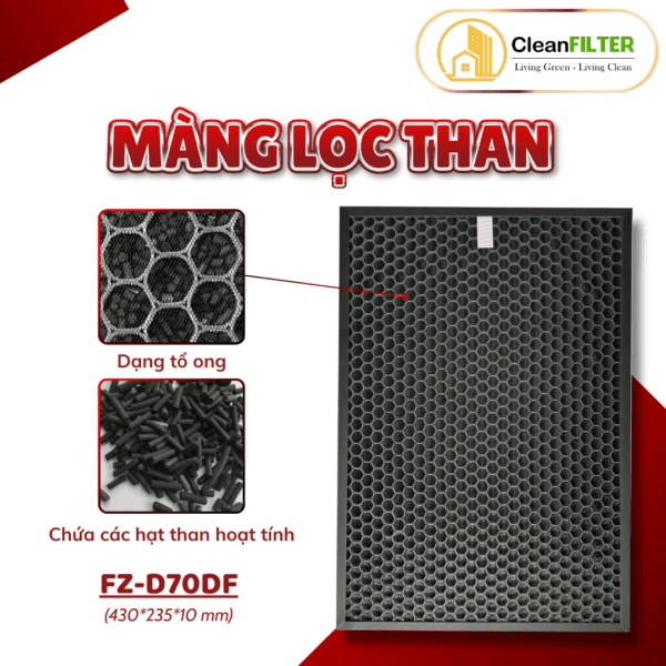 Màng lọc không khí Sharp: KI-GS70, KI-HS70, KI-JS70, KI-LS70, KI-S70E4 KI-S70Y9,... màng lọc Hepa - Hình ảnh 6