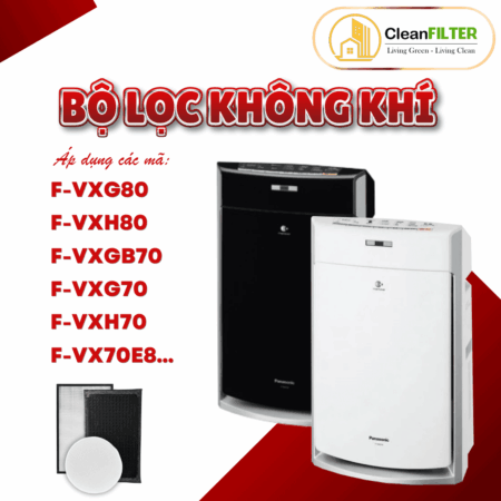 Màng lọc không khí Panasonic: F-VXG80, F-VXH80, F-VXG70, F-VXGB70, F-VXH70, F-VX70E8,..màng lọc Hepa