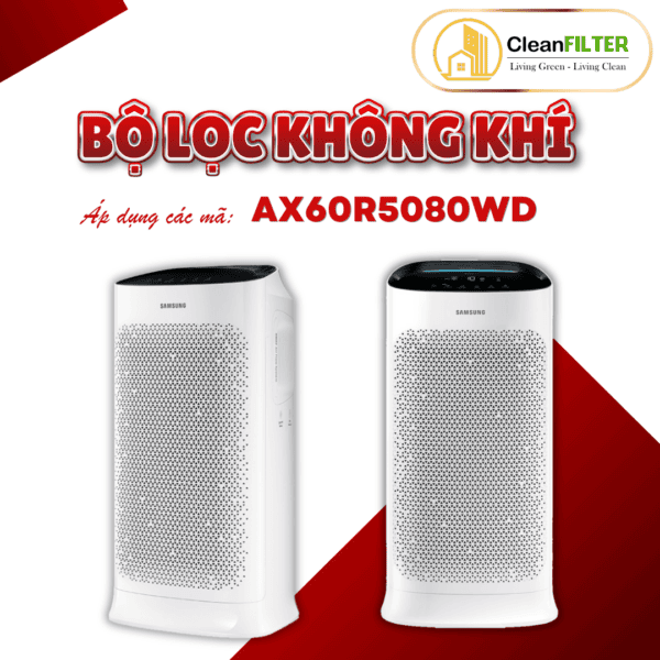Màng lọc không khí Samsung AX60R5050WD – màng lọc kết hợp HEPA và Than hoạt tính - Hình ảnh 2