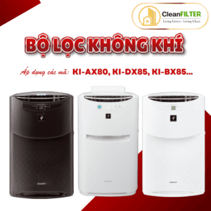 Màng lọc không khí thay thế Mã: FZ-W80HF, KC-BX85, KI-AX80, DX85, FP-J60E, J80EV, J80HFE, J80DFE,...