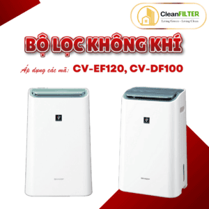 Combo màng lọc không khí (Hepa+than) thay thế mã: FZ-E16AHF, CV-EF120, CV-DF100, DW-E16FA-W,...