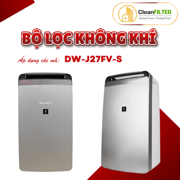 Màng lọc không khí thay thế Mã: FZ-J20HFE, DW-J27FV-S, Hút ẩm kèm lọc không khí, 2in1, màng lọc Hepa