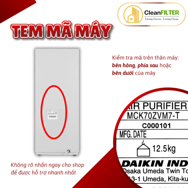 Màng lọc không khí Daikin: MCQ30ZVM7, MCK70ZVM7, MC80ZVM7,.. màng lọc Hepa, màng lọc than hoạt tính, màng bù ẩm - Hình ảnh 9