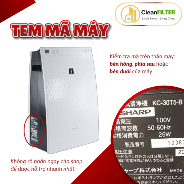 Màng lọc không khí thay thế Mã: FZ-F30HFE, KC-F30EV, 30T5, FP-J30E, JM30V, F30E, GM30E, FU-A28EV,... - Hình ảnh 2
