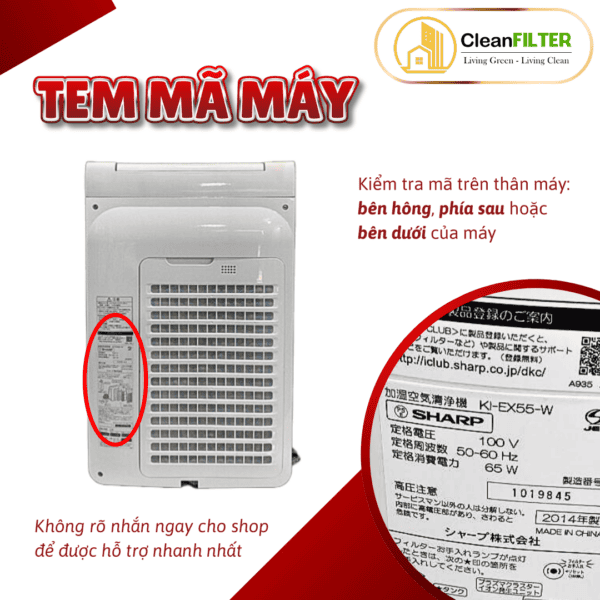 Màng lọc không khí thay thế Mã: FZ-E55HF, KI-EX55, KI-DX55, KI-FX55, KI-GX55,... Màng lọc Hepa - Hình ảnh 10