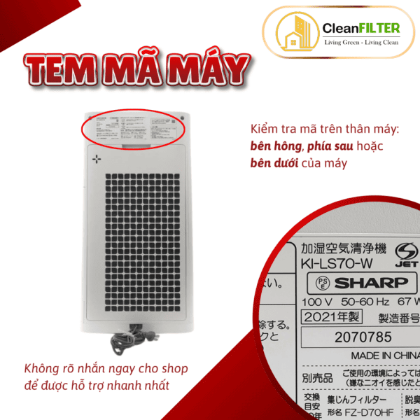 Màng lọc không khí thay thế Mã: FZ-D70HF, KI-LS70,... màng lọc Hepa, màng lọc than hoạt tính - Hình ảnh 9