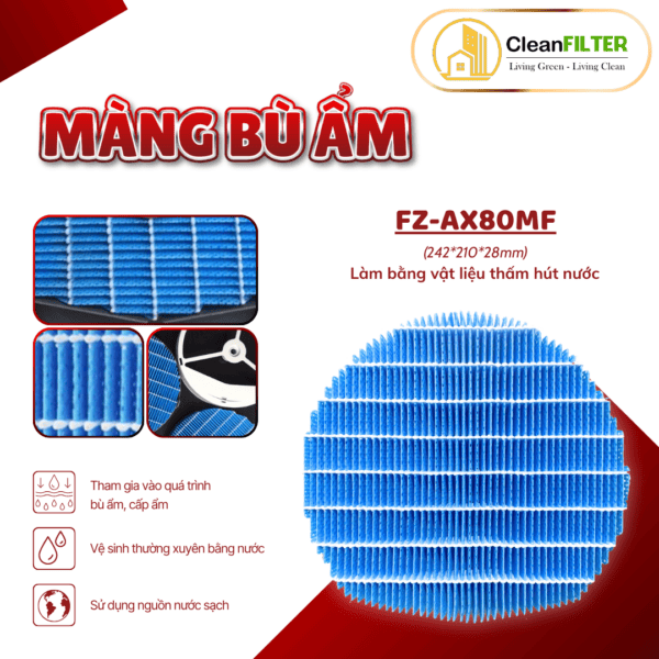 Màng lọc không khí thay thế Mã: FZ-D70HF, KI-LS70,... màng lọc Hepa, màng lọc than hoạt tính - Hình ảnh 5