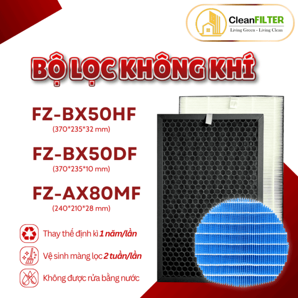 Màng bù ẩm Sharp: FZ-BB60XK, KI55, KI-EX75, DX70, BX50, BX70, BX80, BX85, AX80, BX100….. - Hình ảnh 2