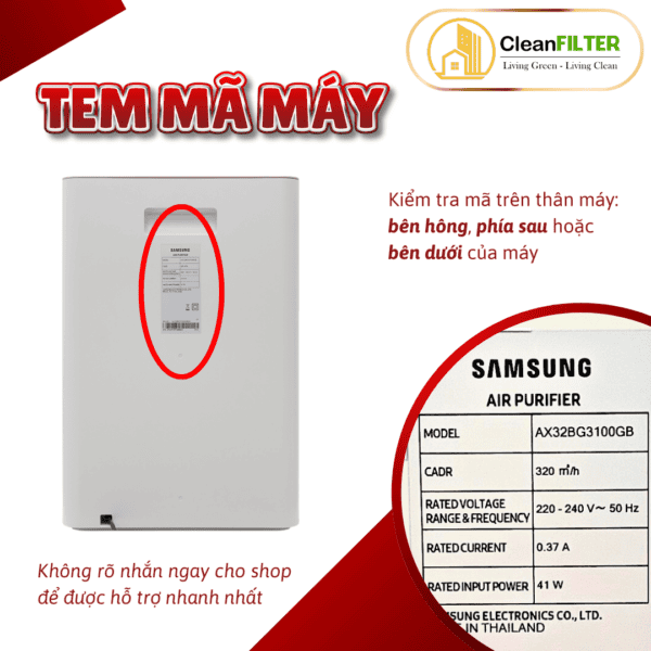 Màng lọc không khí Samsung AX32BG3100GBSV, AX40R3020WU/SV– màng lọc kết hợp HEPA và Than hoạt tính - Hình ảnh 8
