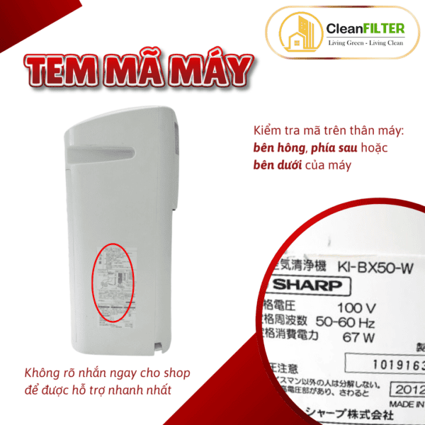 Màng bù ẩm Sharp: FZ-BB60XK, KI55, KI-EX75, DX70, BX50, BX70, BX80, BX85, AX80, BX100….. - Hình ảnh 9