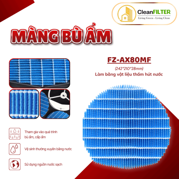Màng bù ẩm Sharp: FZ-BB60XK, KI55, KI-EX75, DX70, BX50, BX70, BX80, BX85, AX80, BX100….. - Hình ảnh 5