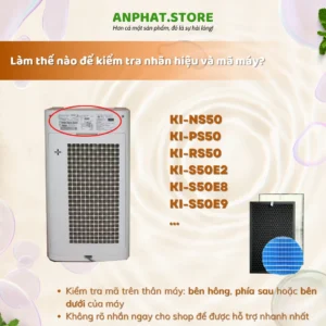 Màng lọc không khí KI-NS50, KI-PS50, KI-RS50, KI-S50E2, KI-S50E8, KI-S50E9 9 vn 11134207 7ra0g m9ctsrifiszo16