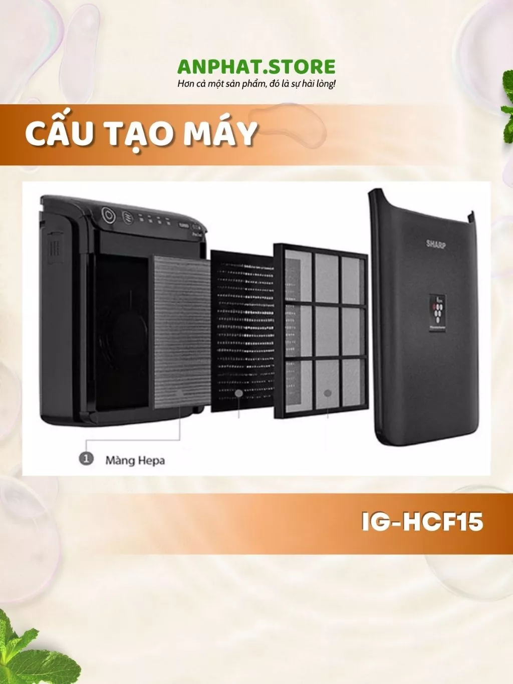 Màng lọc không khí máy lọc khí Sharp IG-HCF15-B & IG-GCF15, FP-JC2M-B 3 Màng lọc không khí máy lọc khí Sharp IG-HCF15-B & IG-GCF15, FP-JC2M-B - Hình ảnh 3