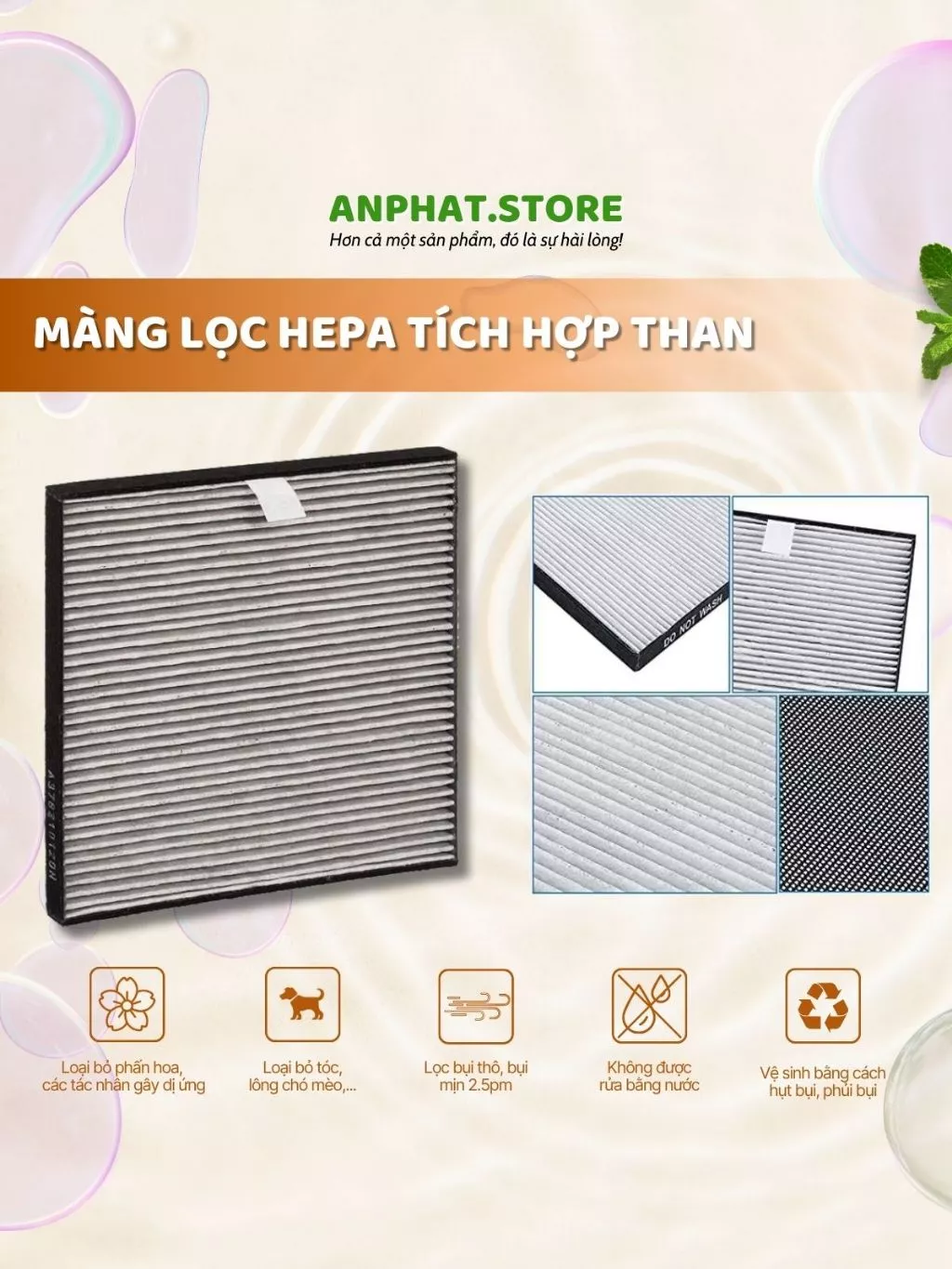 Màng lọc không khí máy lọc khí Sharp IG-HCF15-B & IG-GCF15, FP-JC2M-B 5 Màng lọc không khí máy lọc khí Sharp IG-HCF15-B & IG-GCF15, FP-JC2M-B - Hình ảnh 5