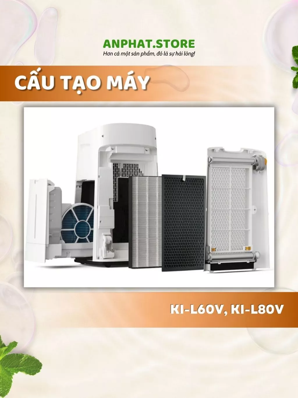 Màng lọc không khí FZ-D60HFE, KI-L60V-W, KI-L80V 3 Màng lọc không khí FZ-D60HFE, KI-L60V-W, KI-L80V - Hình ảnh 3