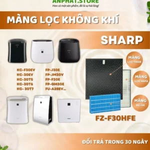 Màng lọc không khí: FZ-F30HFE, KC-F30EV, 30T5, FP-J30E, JM30V, F30E, GM30E, FU-A28EV