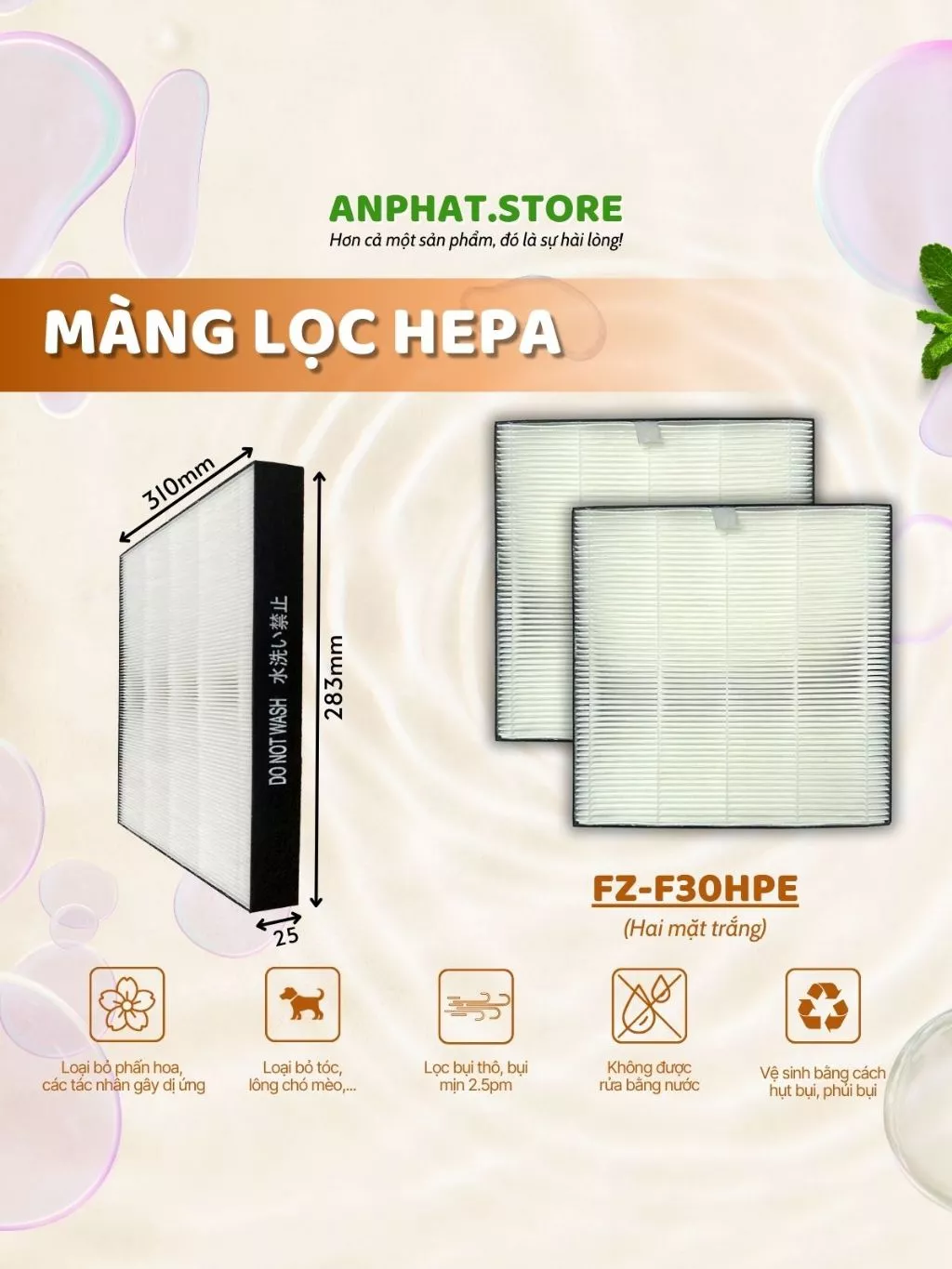Màng lọc không khí: FZ-F30HFE, KC-F30EV, 30T5, FP-J30E, JM30V, F30E, GM30E, FU-A28EV 6 Màng lọc không khí: FZ-F30HFE, KC-F30EV, 30T5, FP-J30E, JM30V, F30E, GM30E, FU-A28EV - Hình ảnh 6