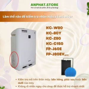 Màng lọc không khí : FZ-W80HF, KC-C150, KC-80Y, KC-Z80, KC-W80, 8 vn 11134207 7ras8 m229jzzugk2j2f 1