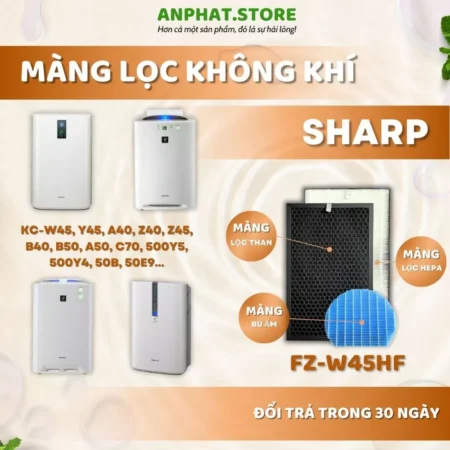 Màng lọc không khí FZ-W45HF, KC-W45, Y45,B50,A50,C70,A40,Z40,Z45 B40, 500Y5, 20TX1...