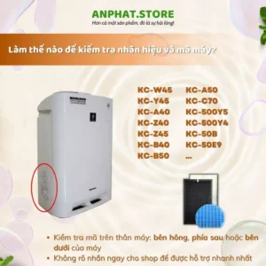 Màng lọc không khí FZ-W45HF, KC-W45, Y45,B50,A50,C70,A40,Z40,Z45 B40, 500Y5, 20TX1... 13 vn 11134207 7ras8 m22aokkr46am7c