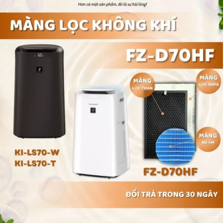 Màng lọc không khí thay thế Mã: FZ-D70HF, KI-LS70