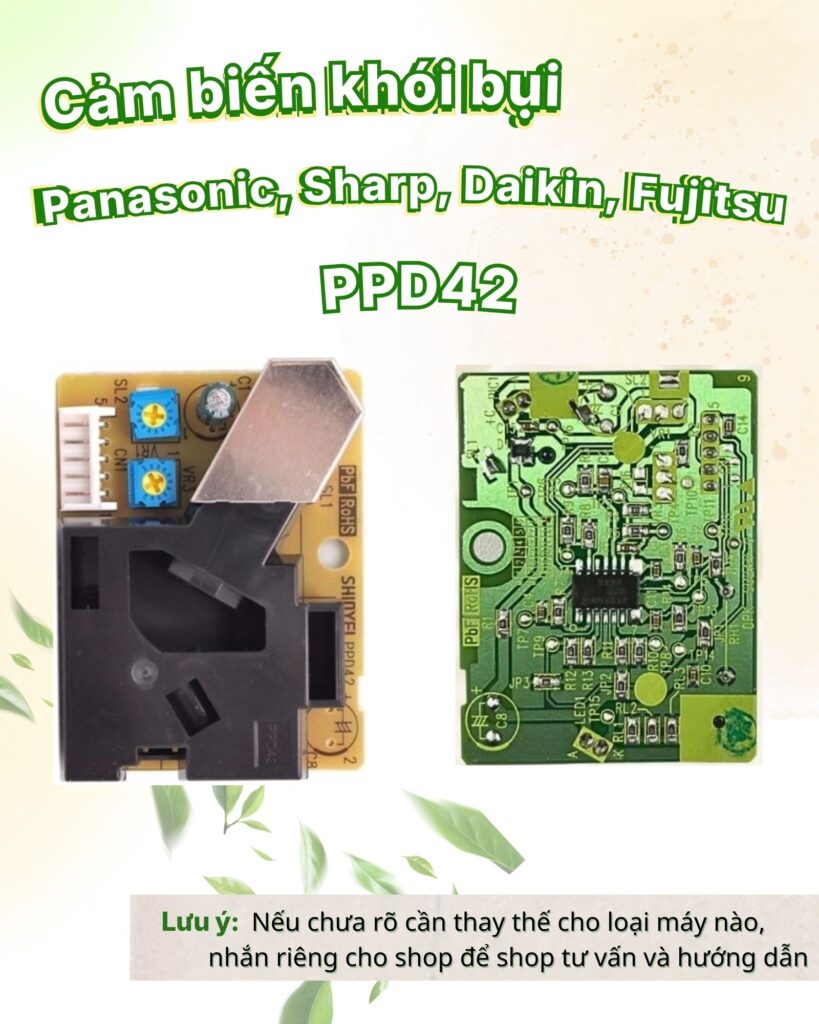 Cảm biến khói bụi Panasonic, Sharp, Daikin, Fujitsu