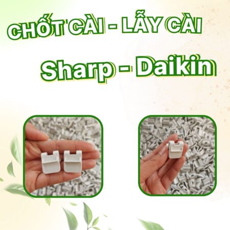 Chốt cài - Lẫy cài thay thế cho Máy lọc không khí Daikin, Sharp – Nhựa ABS bền chắc