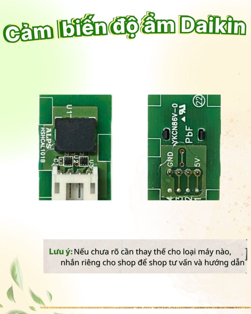 Cảm biến độ ẩm ALPS HSHCAL101B dành cho máy lọc không khí DAIKIN