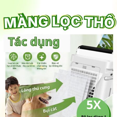 Màng lọc Thô cho máy lọc không khí, Chắn bụi to, bụi thô, tóc, lông chó, lông mèo,...