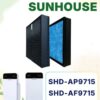 Màng Lọc Không Khí Sunhouse SHD-AP9715, SHD-AF9715 – Màng Lọc Kết Hợp HEPA Và Than Hoạt Tính