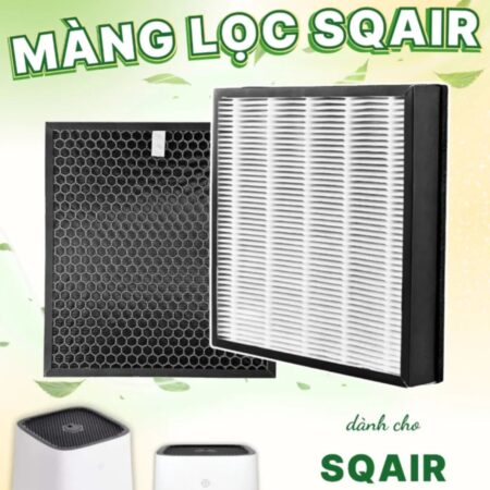 Màng Lọc Không Khí SQAIR - Smart Air, Size 264*264*50mm, 255*255*10mm, HEPA Lọc Bụi, Than Khử Mùi